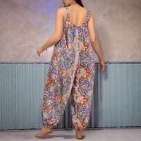 Plus-size Women's High-waisted Fashionable Jumpsuit