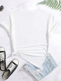Women's Sunflower Print Crew Neck T-Shirt