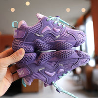 Breathable Mesh Girls' Shoes Color Matching Sneakers