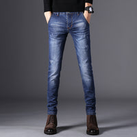 Slim fit little feet casual black long pants