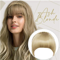 Twist Double Braid with Bangs and Chemical Fiber Bangs Headband