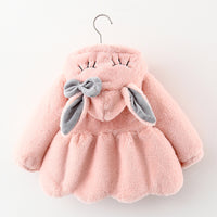 Children Furry Coat Cotton-padded Coat