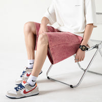 Fashionable Loose All-match Trendy Straight Retro Cropped Men's Pants