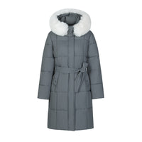 Big Fur Collar Women's Mid-length Winter Loose Korean Style Padded Down Jacket