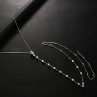 New Elegant Bead Back Chain Women's Wedding Bridal Rhinestone Back Decoration