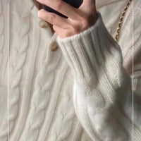 Heavy European Goods Cashmere Sweater Women's Hooded Sweater Loose Pullover