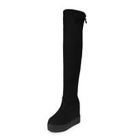 Suede Matte Slimming Stretch Over-the-knee Boots Lightweight Platform Women
