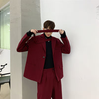 Irregular Tie Tie Tie Loose Profile Suit Men's Asymmetrical Suit Coat