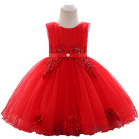 Children's Sequined Inserted Beads Embroidered Baby Princess Dress