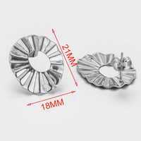 Stainless Steel Findings Ear Hooks Ear Pins And Vacuum-plated Gold Earrings