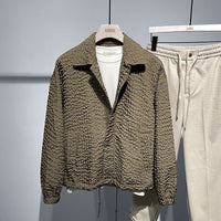 Simple Fashion Polo Collar Loose New Long-sleeved Coat
