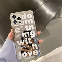 Japanese And Korean Trendy Mirror Letter Phone Case