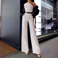 Fashion Single-room Lace Up Straight Jumpsuit For Women