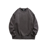Suede No Hat Rope Hooded Sweater For Men