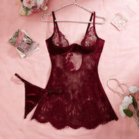 Mesh Shaping Bodysuit Pajamas For Women