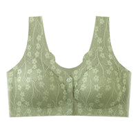 Front Buckle Underwear Vest Underwear Women's Seamless Front Buckle Plus Size Bra
