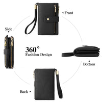 Women's Wallet Zipper Bag Clutch Anti-theft Card Swiping Bag Coin Purse