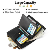 Women's Wallet Zipper Bag Clutch Anti-theft Card Swiping Bag Coin Purse