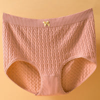 Women's Cotton High Waist Belly-contracting Antibacterial Crotch Lace Underwear