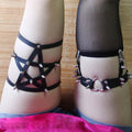 Lolita Gothic Punk Leather Leg Ring Sling