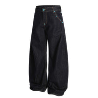 Retro Men's Loose-fit Bootcut Jeans