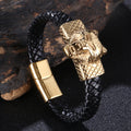 Mens Versatile European And American Punk Wolf Animal Bracelet