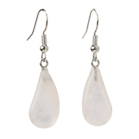 New Flat Teardrop Semi-precious Earrings For Women