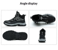 High-top Labor Protection Shoes With Anti-smashing Puncture-resistant And Abrasion-resistant Safety Features