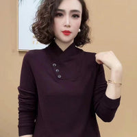 Warm All-matching Elegant Bottoming Shirt Top