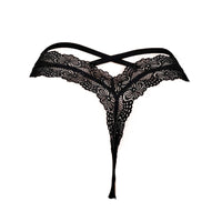 Women's Lace Underwear Sexy Cross Low Waist Lace European And American Style Sexy Lace T-back