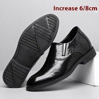 Men's Leather Business Inner Height Increasing Leather Shoes