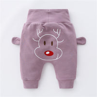 High Waist Belly Protector Girls Harem Pants Toddler Autumn Trousers