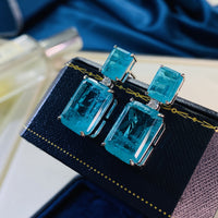 European And American Style Retro Emerald Earrings