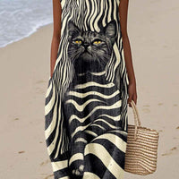 Women's Fashion Casual Printing Dress