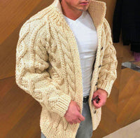 Button rope cardigan