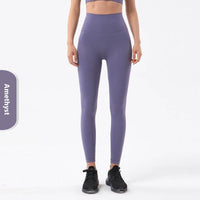 Yoga Women's No Embarrassment Line Skin-friendly Nude Feel Fitness Pocket High Top Sports Leggings