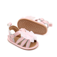 Baby Girl's Three-color Butterfly Rubber Sole Sandals