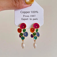 Sweet And Adorable Red Apple Themed Unique Earrings