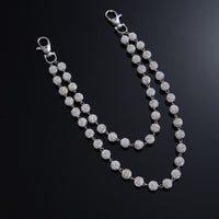 Fashion Premium Diamond Ball Zipper Men's Hip Hop Waist Chain Pendants