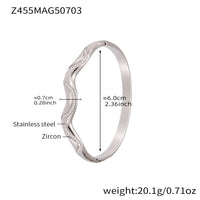 Oversized Bracelet With Irregular Geometric Diamond Accents