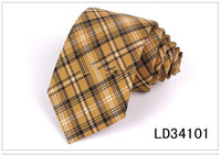 Plaid Series 7cm Mens Suit Accessories