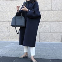 Women's Solid Color Straight Long Coat