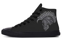 Printed Couple High Top Canvas Shoes
