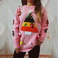 Autumn And Winter Long Sleeve Idle Style Round Neck Pullover Sweater