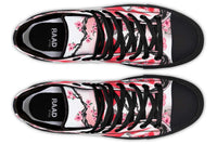 Printed Couple High Top Canvas Shoes
