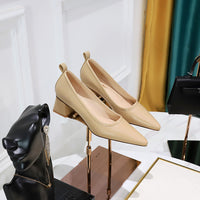 Fashion Thick Heel Versatile Medium Shoes