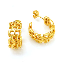 Niche High-grade Hollow C- Shaped Stud Earrings For Women
