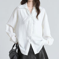 Lace Streamer Long Sleeve Shirt For Women