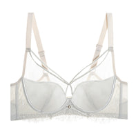 Women's Crystal Glasses Silk Thousand-hole Thin Cup Bra