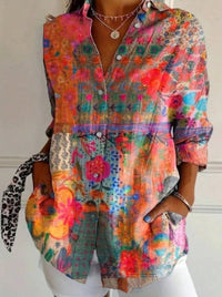 Trendy Long-sleeve Printed Pattern Printed 3D Shirt